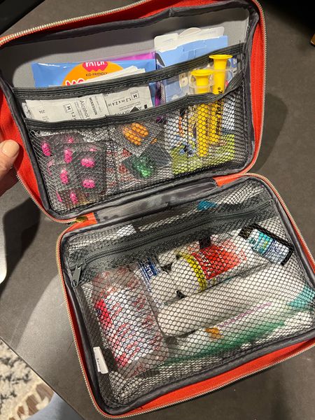 Packing the first aid kit for traveling 🛣️

#LTKunder100 #LTKFind #LTKfamily