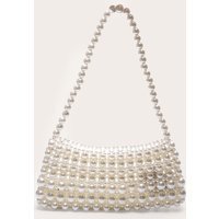 White Pearl Shoulder Bag | PrettyLittleThing IE