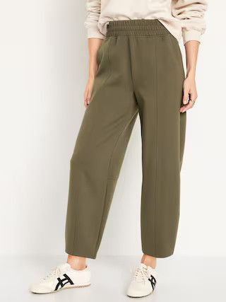 High-Waisted Dynamic Fleece Barrel-Leg Sweatpants | Old Navy (US)