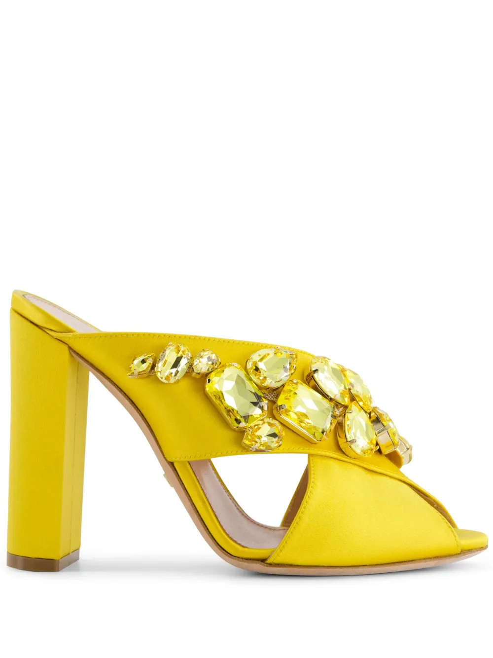 Giambattista Valli crystal-embellished Sandals | Yellow | FARFETCH | Farfetch Global