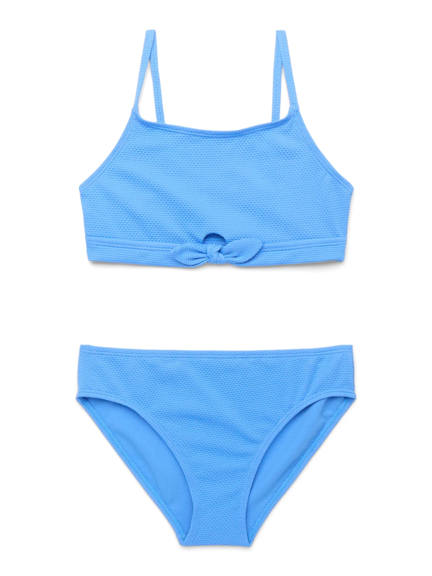 Wonder Nation Girls 2-Piece Keyhole Bikini Swimsuit, Sizes 4-18 | Walmart (US)