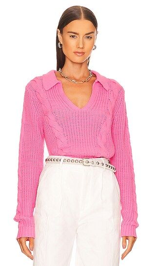 Chelsea Polo Sweater in Pink | Revolve Clothing (Global)