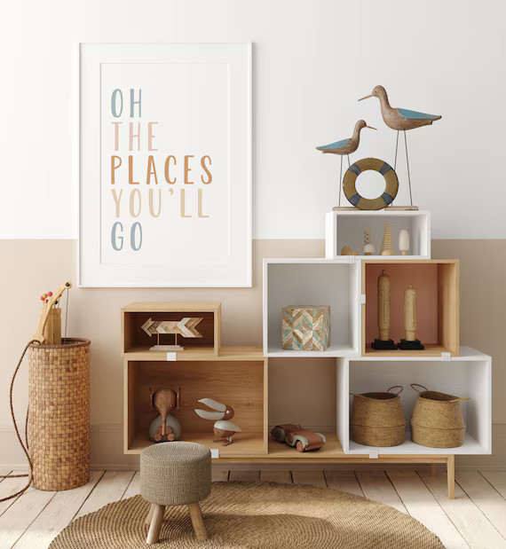 DIGITAL FILE, Oh The Places You'll Go, Reading Nook Decor, Classroom Decor, Homeschool Decor, Pla... | Etsy (US)