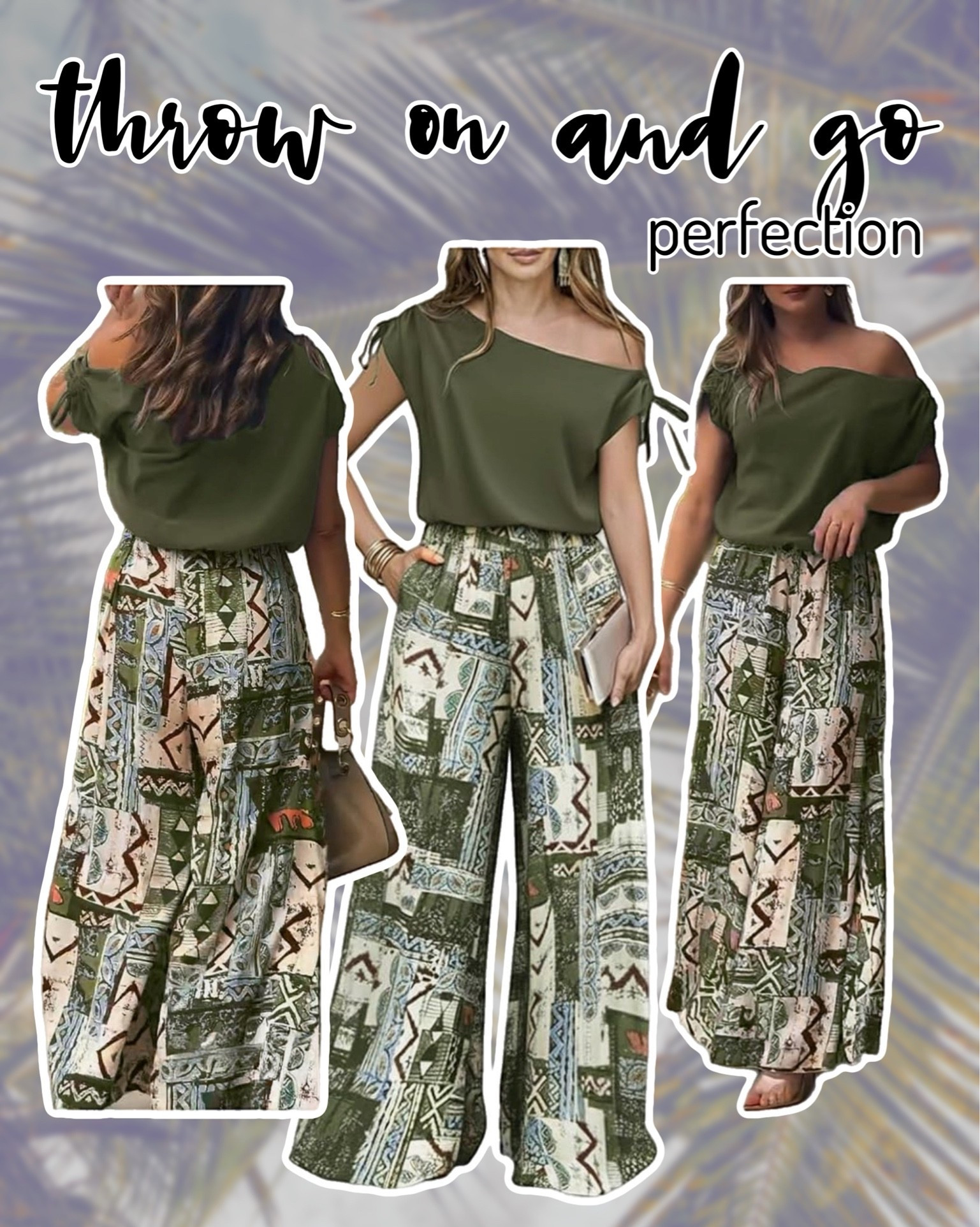 Serving effortless summer energy in this set ☀️ 
Easy to throw on, comfy enough for all day, and still looks put together for brunch, errands, beach walks, or vacation nights. 
This is one of those outfits that makes getting dressed feel unfairly easy 🤍✨

#LTKootd #LTKMidsize