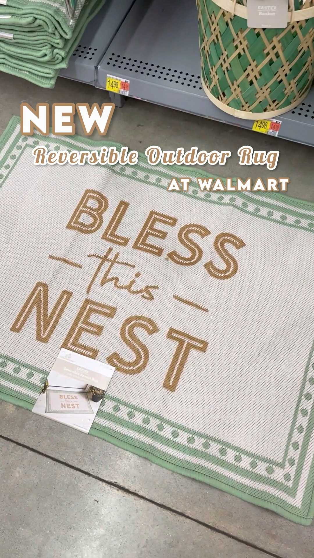 New Entryway Outdoor Rugs at Target! Only $14.98 and is available in 3 reversible prints. Find these linked in my profile🔗
•

@walmart #walmartfinds #walmart #easter #easterdecor #spring #springdecor #target #garlands #fireplacedecor #kitchen #studiomcgeetarget #targetbullseyesplayground #hearthandhandwithmagnolia #coffeebardecor #consoletable #shelfdecor #plantlover #shelfstyling #consoletabledecor #coffeelover #bookshelfdecor #moderndecor #neutraldecor #walmarthome

#LTKSeasonal #LTKhome #LTKunder50