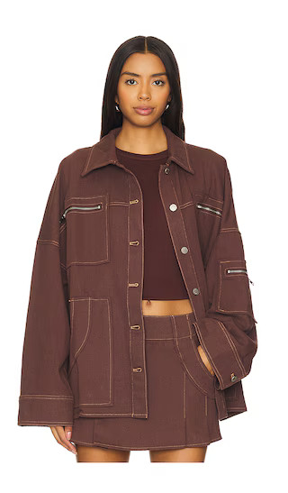 Avant Jacket in Chocolate | Revolve Clothing (Global)