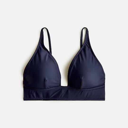 Plunge bikini top | J. Crew US