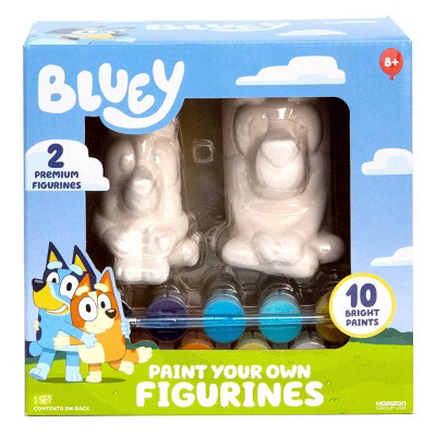 Bluey 2ct Paint -Your -Own Figurines Craft Kit | Target