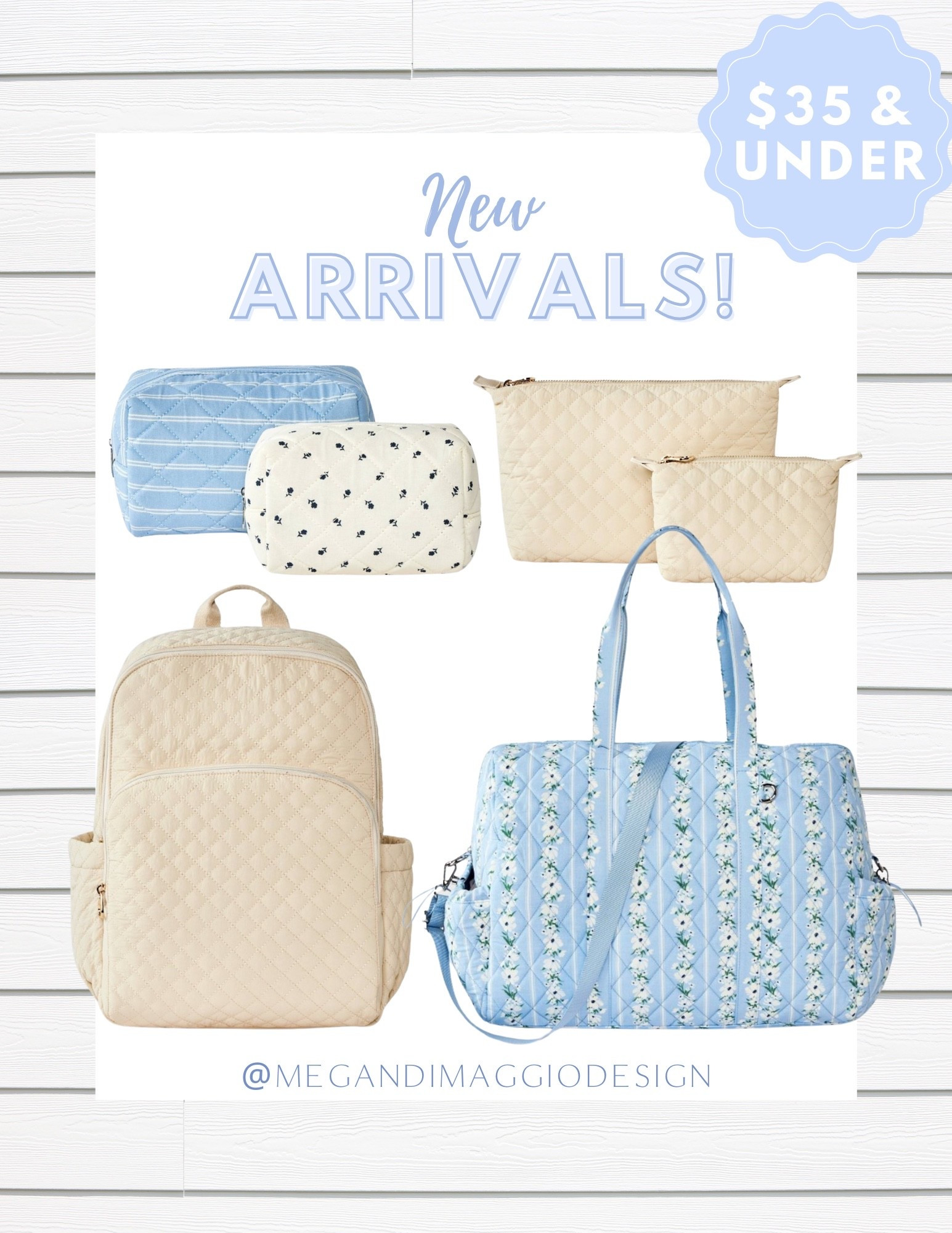 How adorable are these new quilted cosmetic cases, duffle and back pack?!! Love the prints & stripes!! Cute for summer traveling & back to school!!

#LTKTravel #LTKFindsUnder50