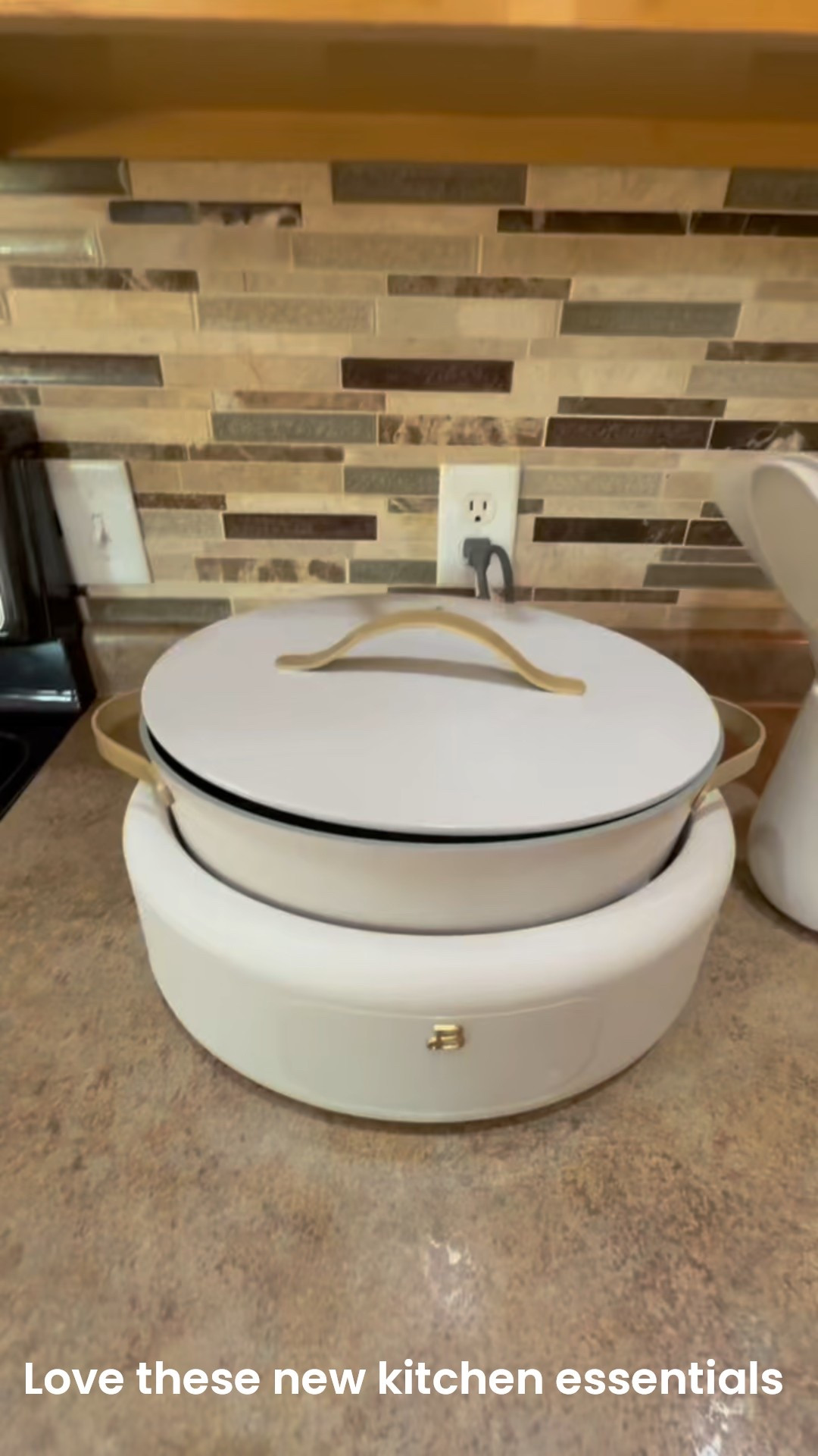 Kitchen goals ✨ Obsessed with this chic electric cooker + matching utensils—so sleek and functional! Linked on my LTK and Amazon storefront—grab yours now before they’re gone! 🍳🤍 #kitchenfinds #amazonhome #ltkhome