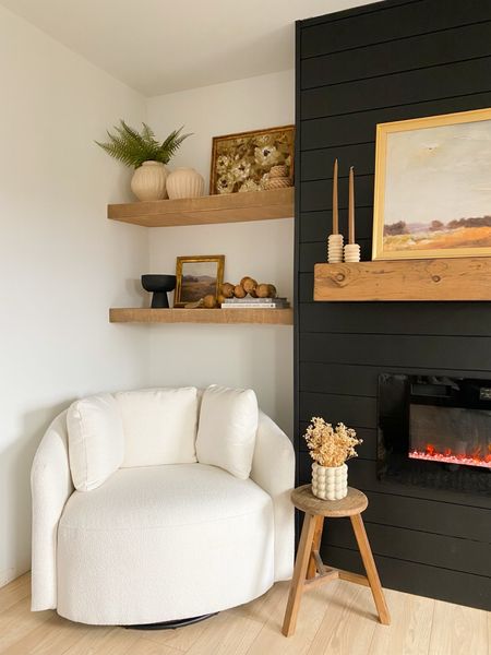 A cozy corner with our new floating shelf project complete!



#LTKstyletip #LTKhome