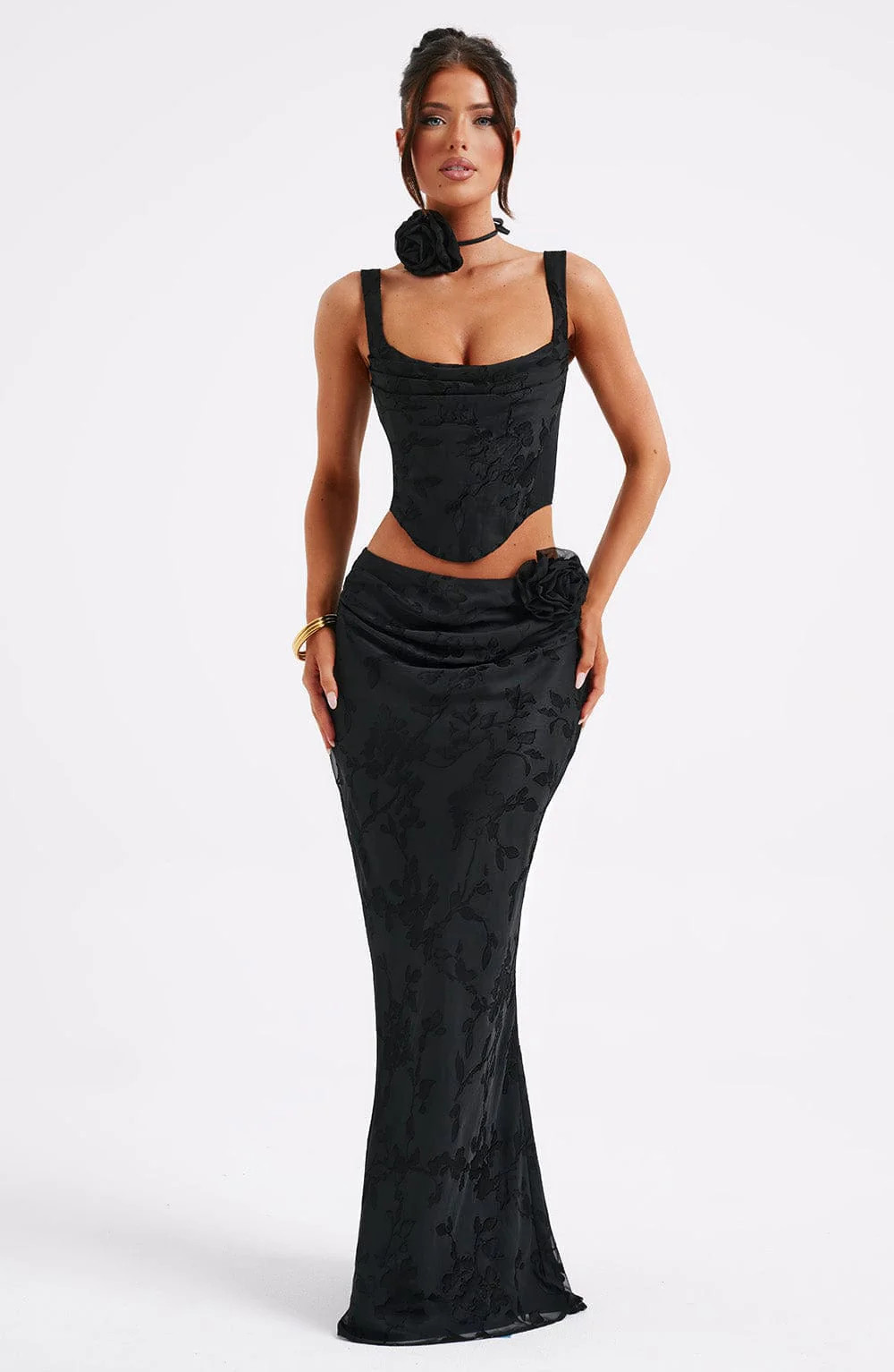 Elizabeth Maxi Skirt - Black | Babyboo (global)