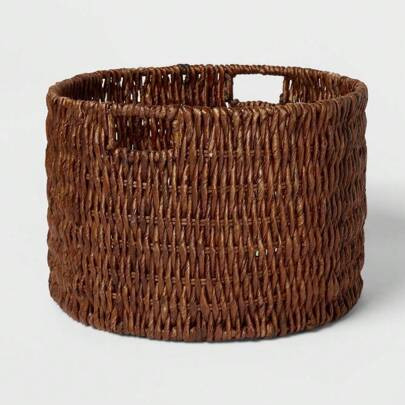 Woven Banana Bark Floor Basket | SHEIN