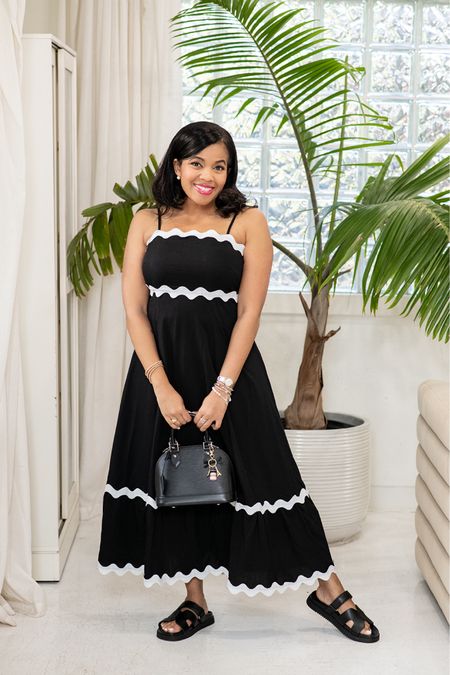 Obsessed with this Rick rack trim dress from Amazon for spring and summer!🤍

Summer dress. Spring dress. Amazon fashion. Black maxi dress. Vacation outfits.

#LTKSeasonal #LTKstyletip #LTKfindsunder50
