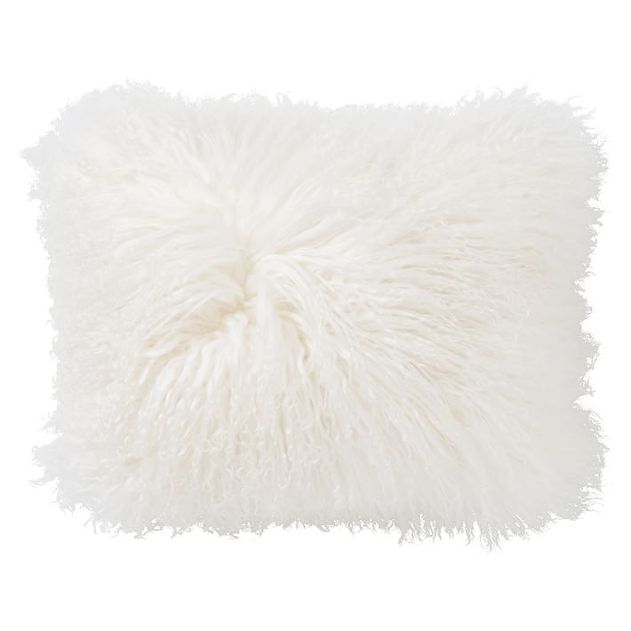 Mongolian Lamb Pillow Covers | West Elm (US)