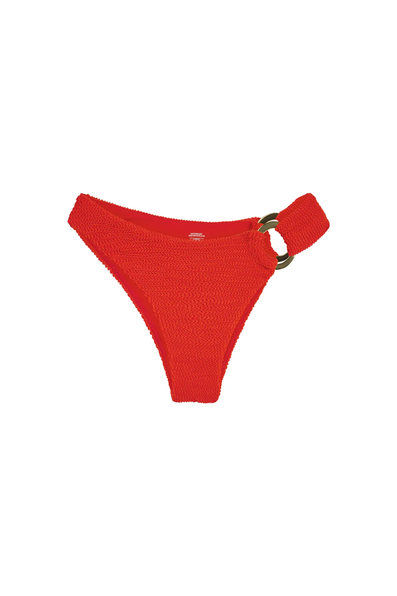 Bronte Bottom - Chili Pepper Crinkle | Monday Swimwear