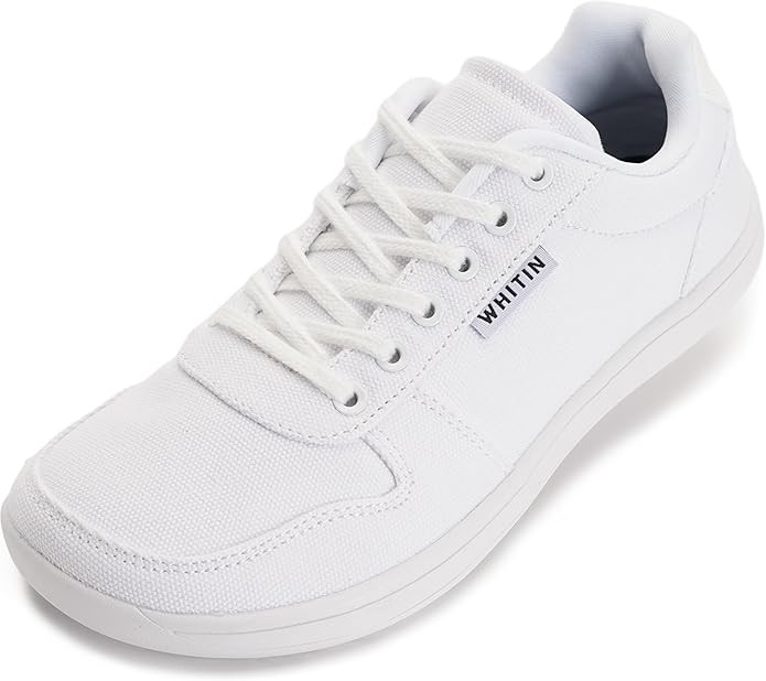 WHITIN Wide Toe Box Barefoot Sneakers for Women | Lightweight Canvas Minimalist Shoes | Amazon (US)