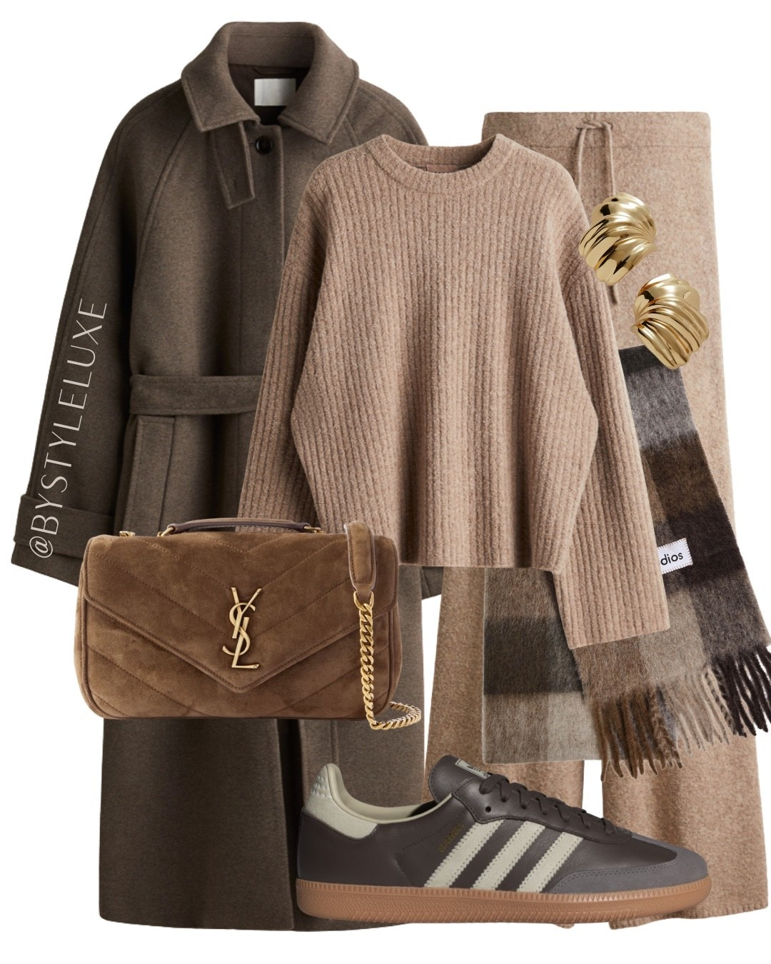 Knitted co-ord set styled with this new in brown coat 

#coord #trainers #autumnoutfit



#LTKwinter #LTKautumn #LTKshoes