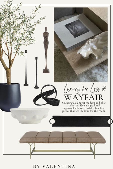 Luxury for Less at Wayfair Creating a calm yet modern and chic space that feels magical and approachable starts with a few key pieces that set the tone for the room.

#LTKHome #LTKStyleTip #LTKSeasonal