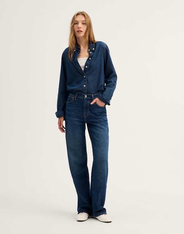Denim Tuckable Button-Down Shirt | Madewell