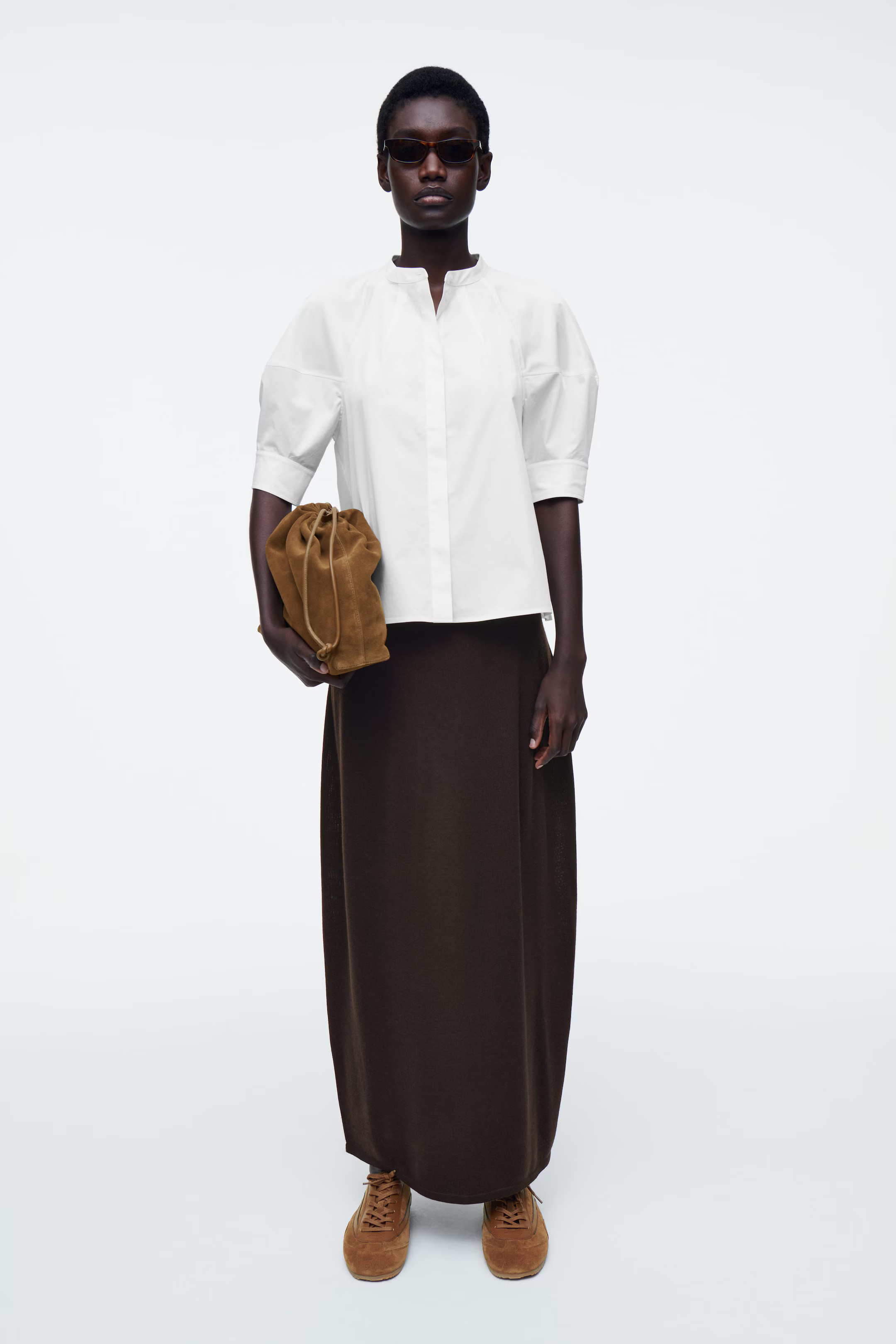 PUFF-SLEEVE BLOUSE - WHITE | COS UK