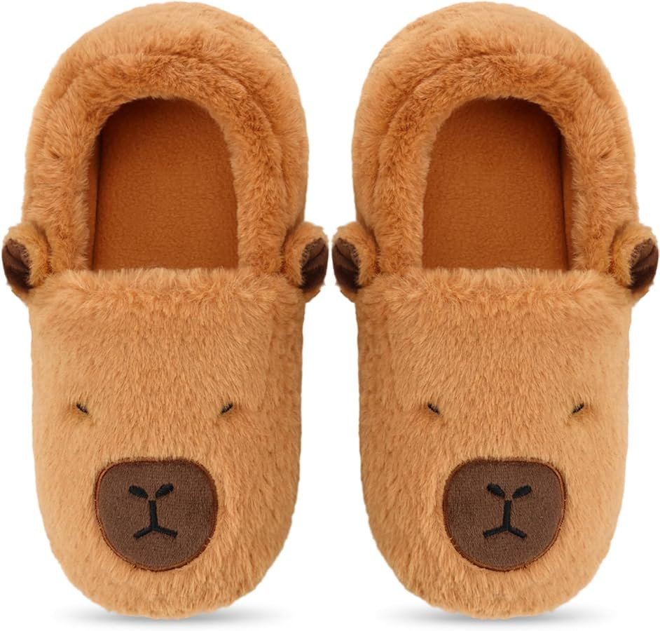 Winter Slippers Cute Warm Socks Non-slip Fluffy Cozy House Indoor Shoes for Women Men, Fun New Ye... | Amazon (US)