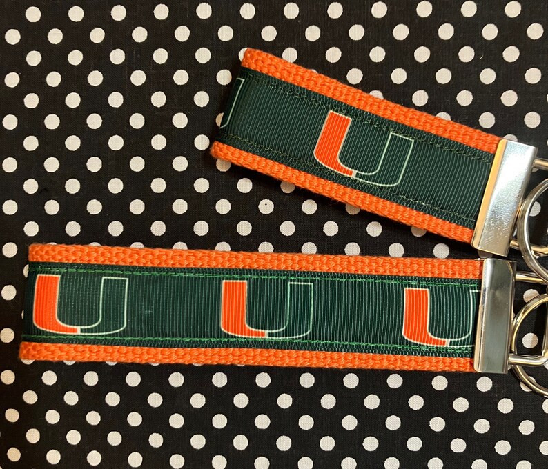 Personalized College / University Inspired Key Fob or Wristlet - 2 Sizes Available ** Free Embroi... | Etsy (US)