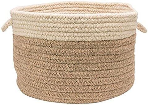 Colonial Mills Chunky NAT Wool Dipped Basket, 24 by 14-Inch, Beige | Amazon (US)