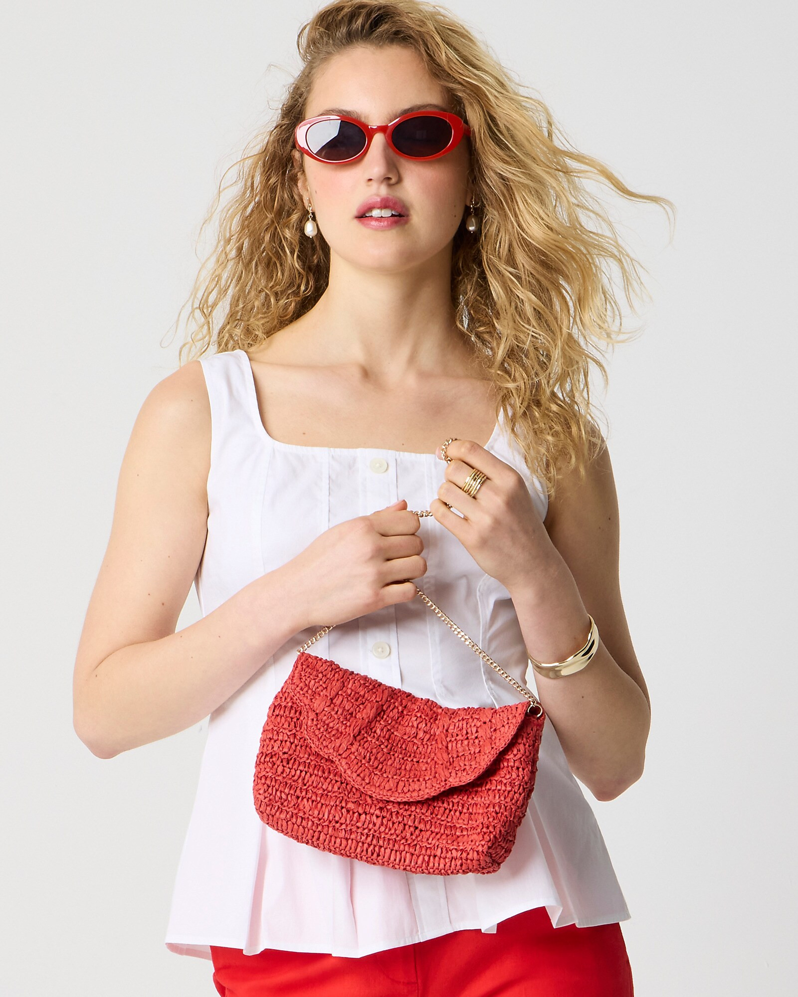 Scalloped clutch | J.Crew Factory
