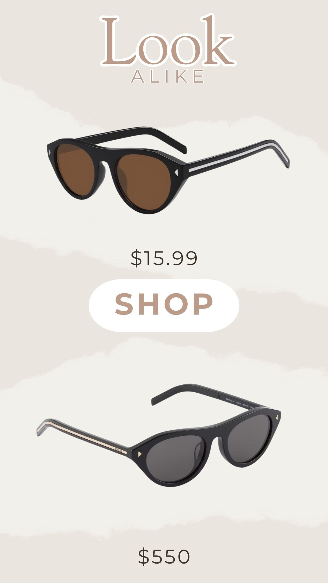 Look a like! Prada sunglasses dupe.
Designer inspired.

#LTKootd #LTKgrwm