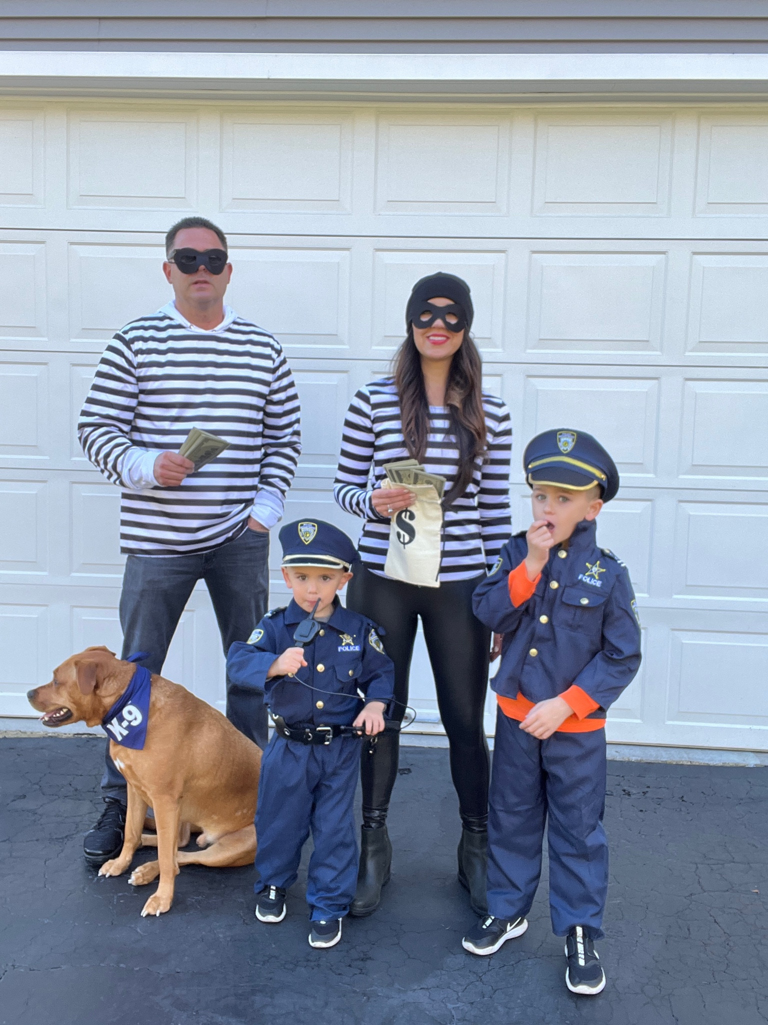 Family Halloween costume, police and robbers 

#LTKHalloween #LTKfamily