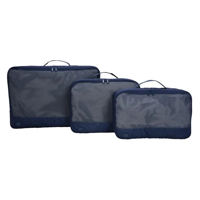 The Home Edit Expandable Travel 3 Piece Packing Cubes, Navy - Walmart.com | Walmart (US)