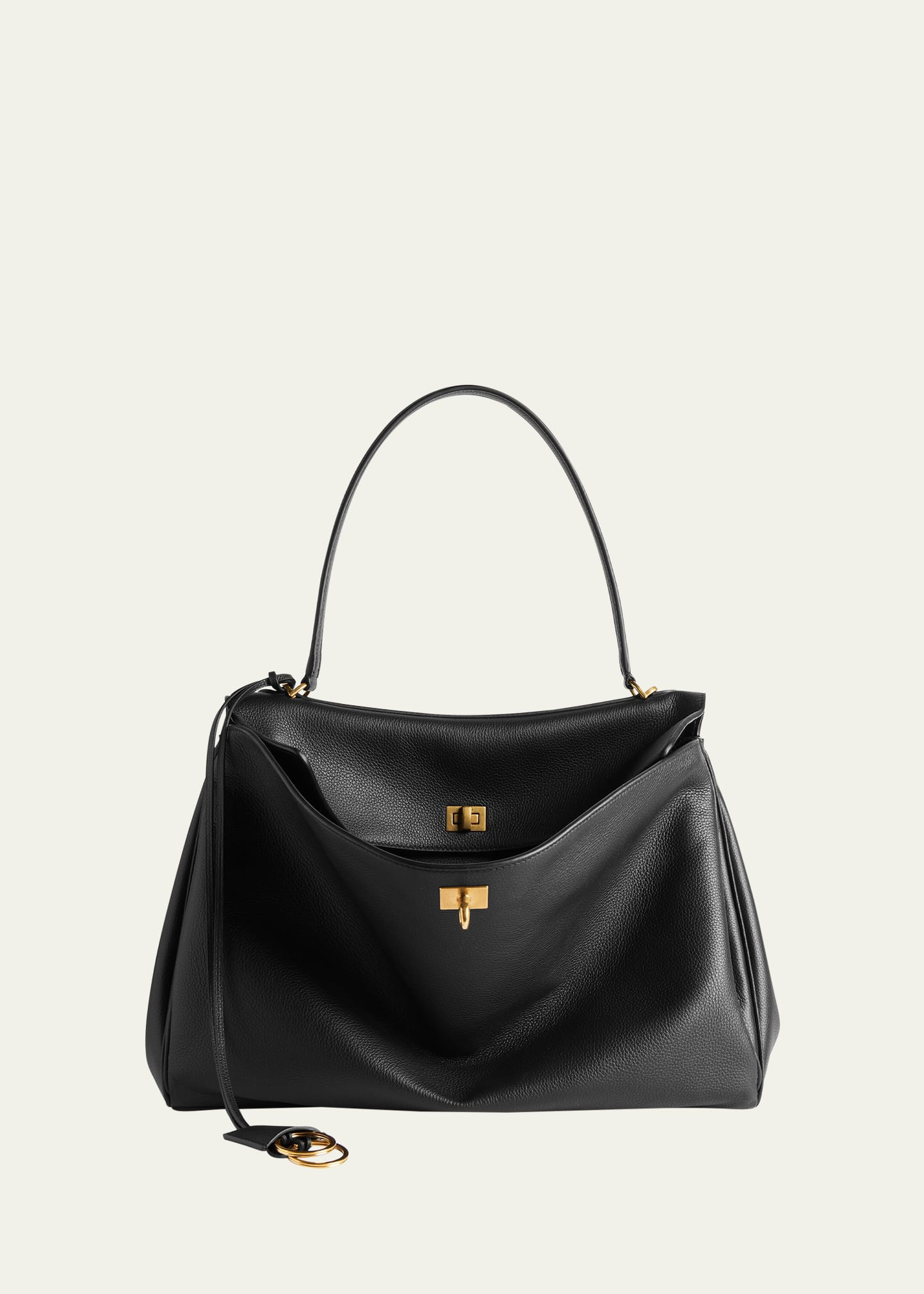 Balenciaga Rodeo Medium Grained Leather Top-Handle Bag | Bergdorf Goodman