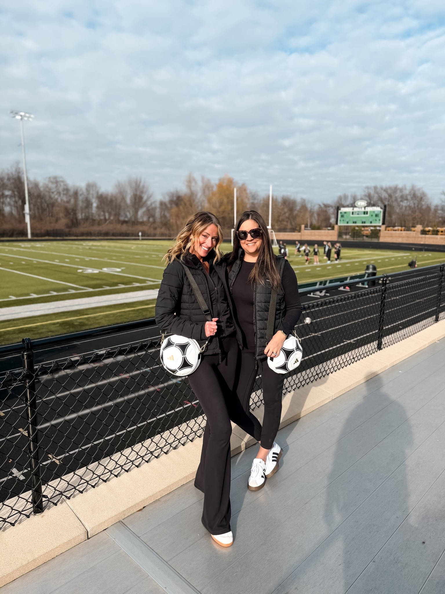 we said team spirit, not team subtle 😉

soccer mom drip + our daughters linking up for the game winner… light work ⚽️👜✨👯‍♀️ (and we’re definitely still talking about it)