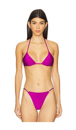 Blair Reversible Bikini Top in Grape | Revolve Clothing (Global)