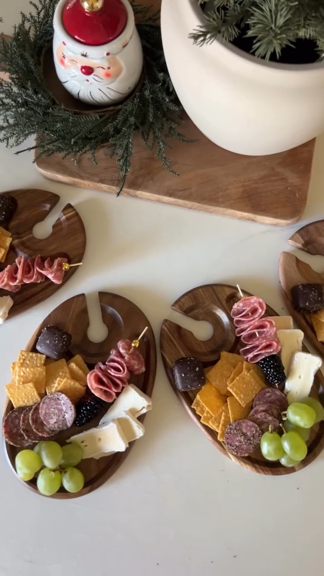 Two items you might love to have as a host ✨ 
These mini charcuterie boards are too fun, they also hold a wine glass 🍷 the charing dishes came in a set of two and I love the gold trim, they look so nice!

#LTKfoodie #LTKHome #LTKHoliday