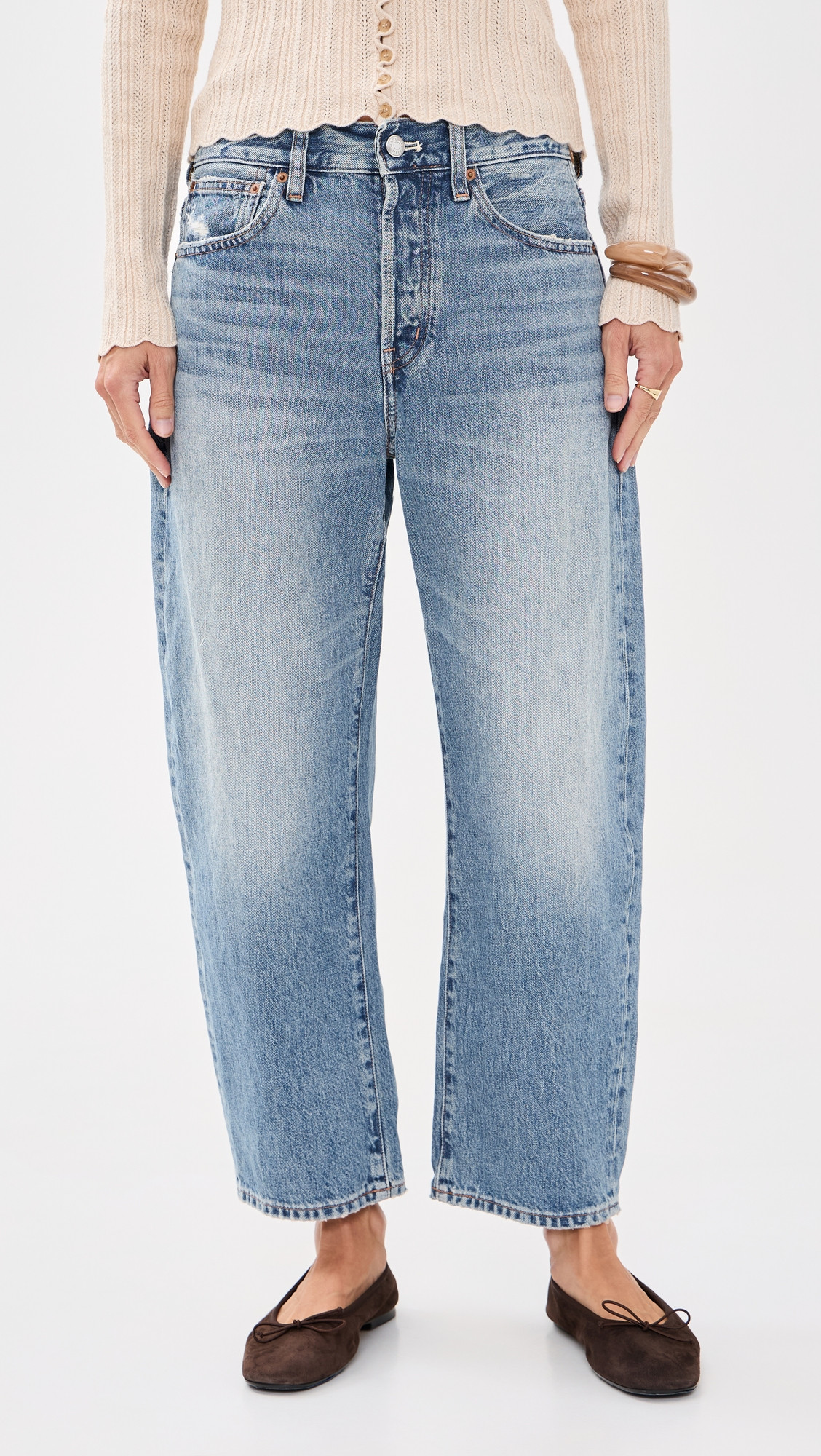 Madewell The Short Barrel-Leg Jeans Solstice Wash 25 | Shopbop