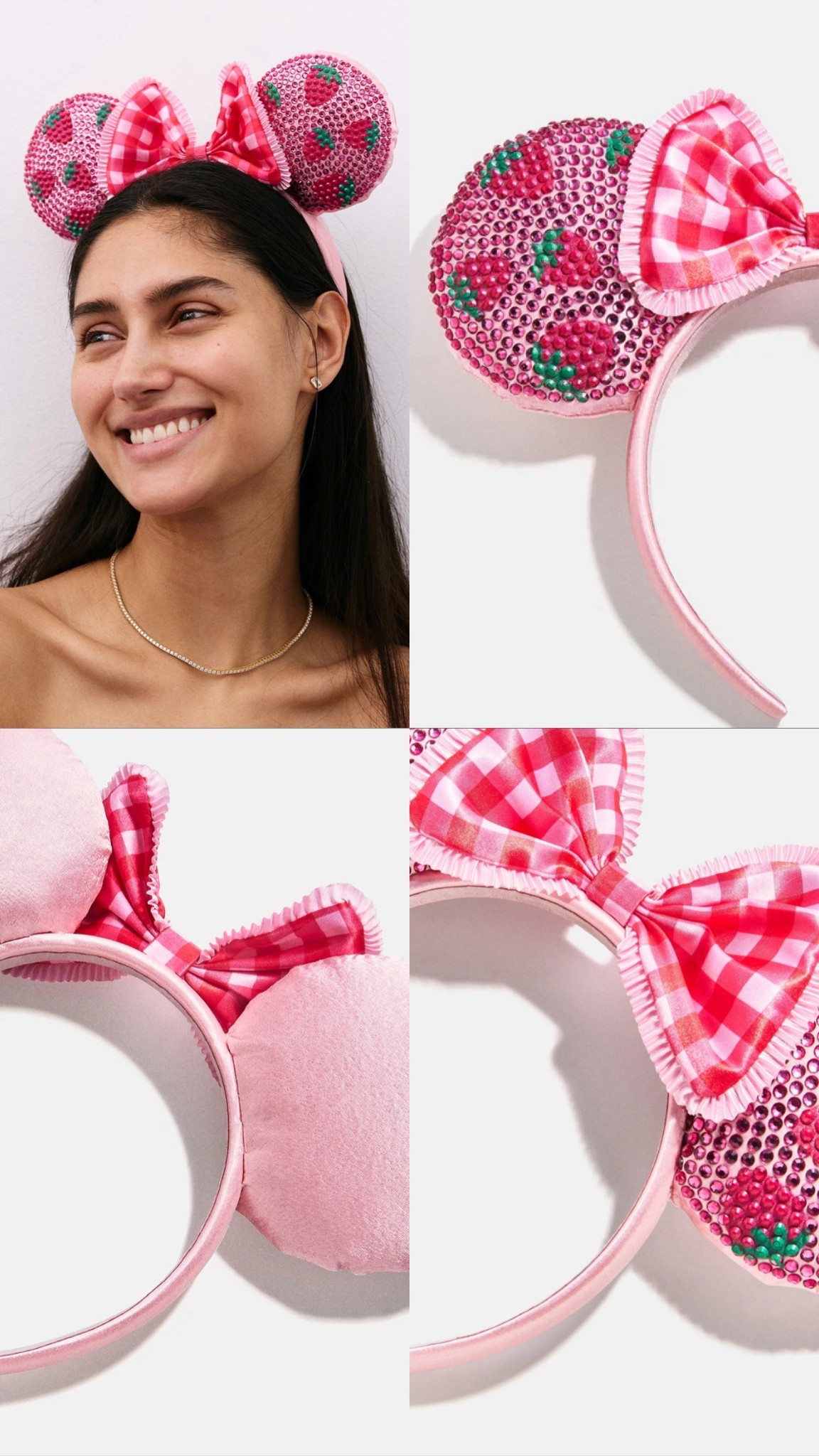 strawberry minnie ears, pink minnie ears, gingham bow headband, disney minnie ears, strawberry aesthetic, cottagecore disney, spring disney outfit, epcot flower and garden, cute disney accessories, pink disney outfit, disney park outfit, disney bounding, minnie mouse headband, rhinestone minnie ears, sparkly disney ears, strawberry outfit inspo, disney spring style, disney vacation outfit, theme park outfit, disney fashion, pastel disney look, kawaii disney accessories, girly disney style, disney aesthetic outfit, floral garden disney, strawberry core outfit, picnic aesthetic disney, disney instagram outfit, viral disney ears, disney must have accessories, park day essentials disney, disney merch style, trendy disney outfit, love shack fancy inspired disney, feminine disney fashion, whimsical disney look, disney outfit ideas spring, disney influencer style, pink bow minnie ears, glam disney accessories

#LTKTravel #LTKSeasonal