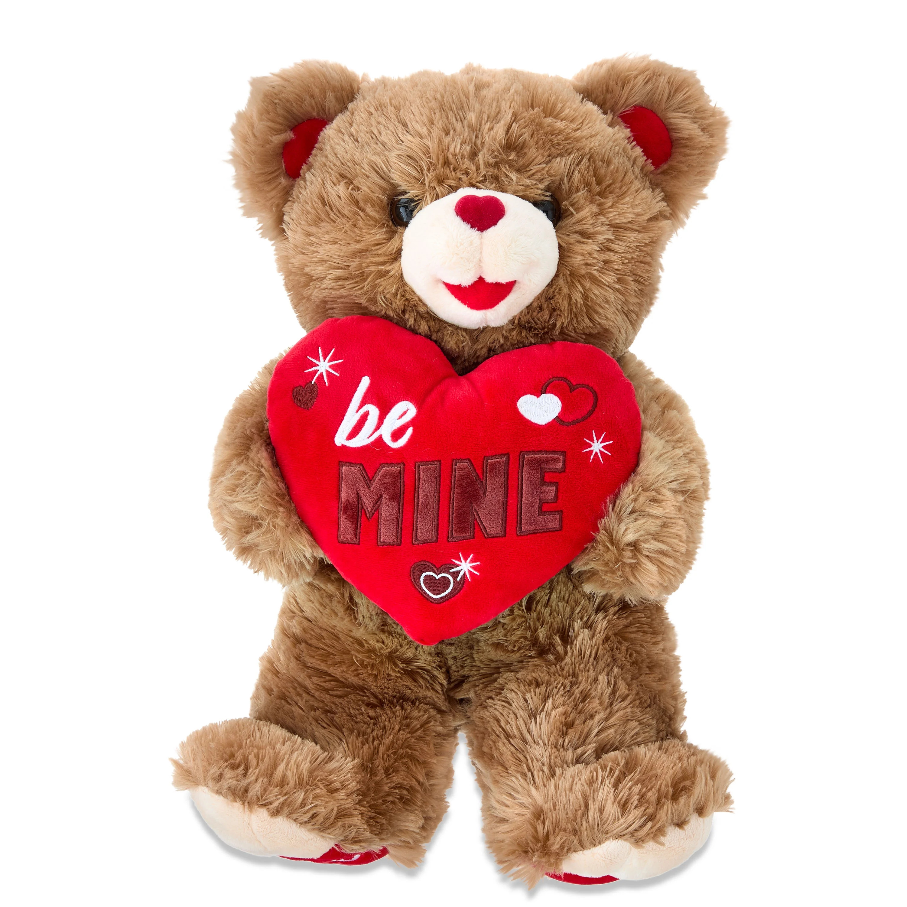 Sweetheart Brown Teddy Bear Plush Toy, Brown, 21", Valentine's Day by Way To Celebrate | Walmart (US)