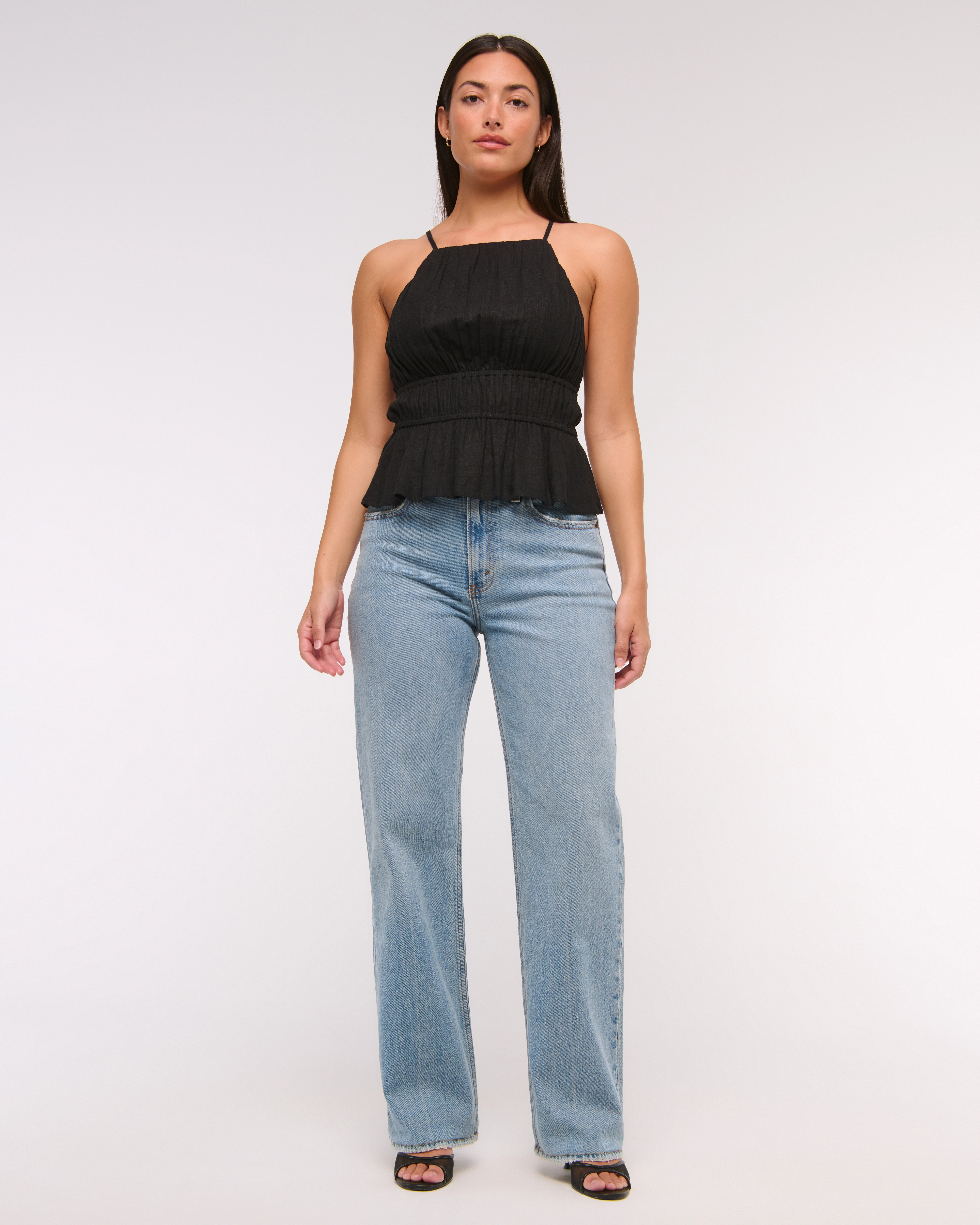 Curve Love High Rise 90s Relaxed Jean | Abercrombie & Fitch (UK)