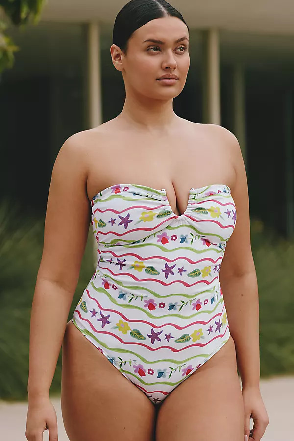 Plus Printed One-Piece Swimsuit | Anthropologie (US)