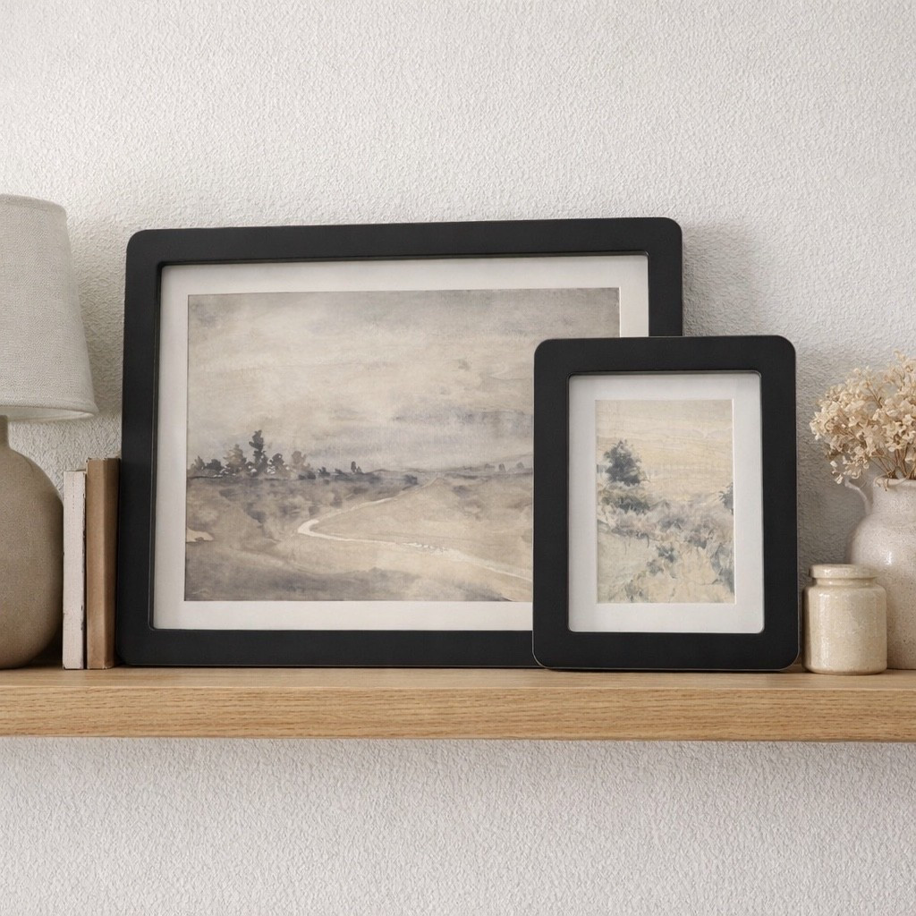 These neutral landscape prints are giving all the Studio McGee vibes and I’m obsessed with how they instantly warm up a space.

The soft watercolor tones + the contrast of the black frames make them feel classic but still modern. I styled them layered on a light oak floating shelf with neutral ceramics and dried florals for that effortless, designer look.

They’re the perfect pieces for:
• Entryway styling
• Living room shelves
• Bedroom dressers
• Home office refresh

If you love that cozy, elevated, warm-modern aesthetic… these are it. Timeless art is always the move.

Linked on my LTK.

#LTKCreator #StudioMcGeeStyle #ShelfStyling #NeutralHome #ModernOrganic #HomeDecorFinds #WarmModern #LayeredLook #DesignerInspired #HomeStyling

#LTKHome