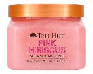 Tree Hut Pink Hibiscus Shea Sugar Exfoliating & Hydrating Body Scrub, 18 oz | Amazon (US)