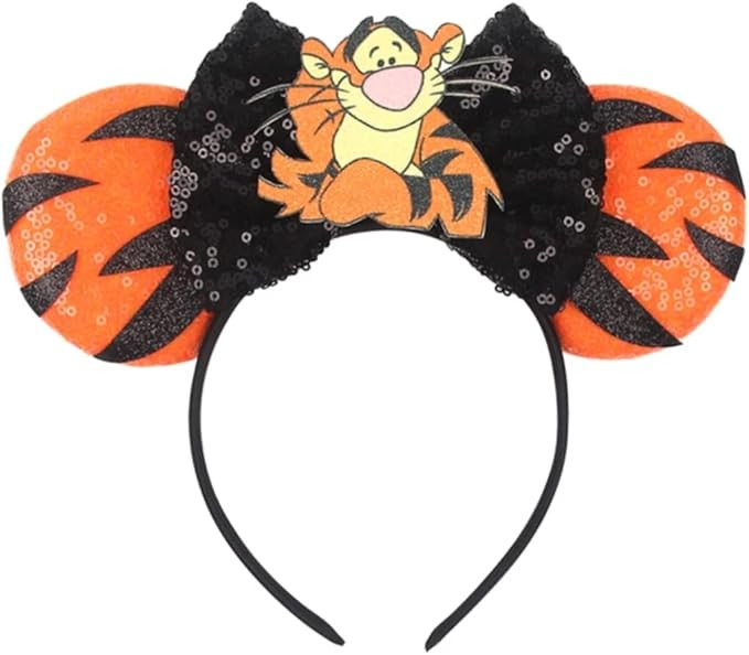 CLGIFT Princess Minnie Ears,Pick your color, Flower Minnie Ears, Floral minnie ears, Purple Spark... | Amazon (US)