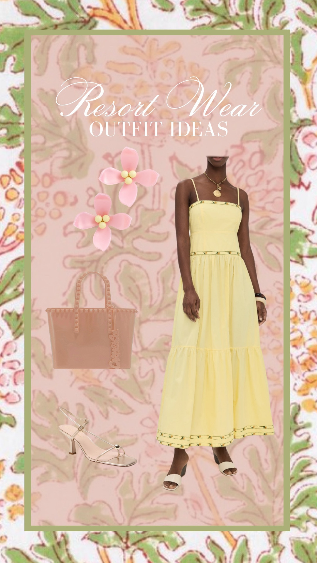 Resort wear outfit idea!

Beach vacation // summer // resort wear
