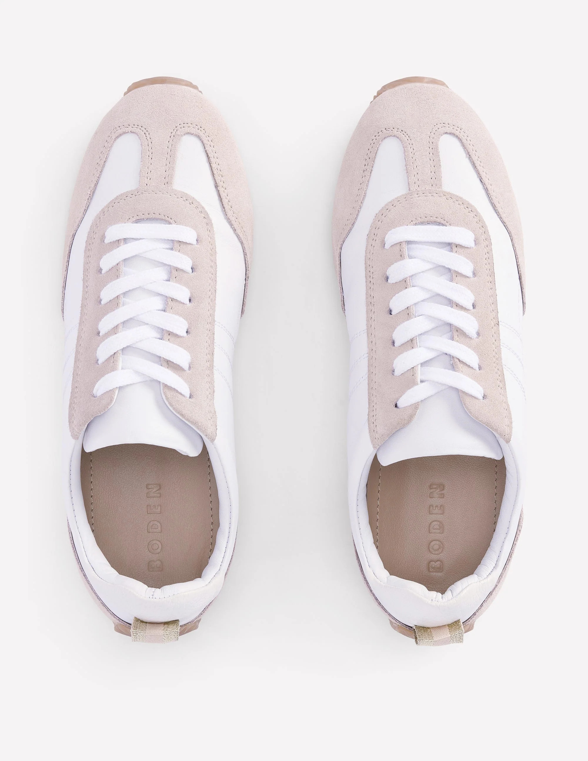 Delphine Slim Sole Trainers-White Mix | Boden (US)