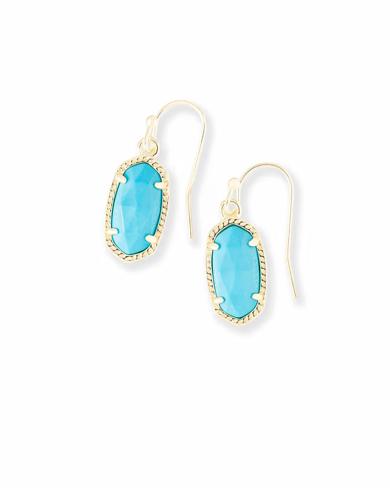 Lee Gold Drop Earrings in Turquoise | Kendra Scott