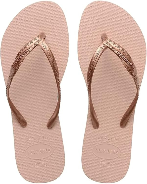 Havaianas - Fantasia, Comfortable, Durable, and Stylish Flip-Flops, Metallic Crossed Straps on th... | Amazon (UK)