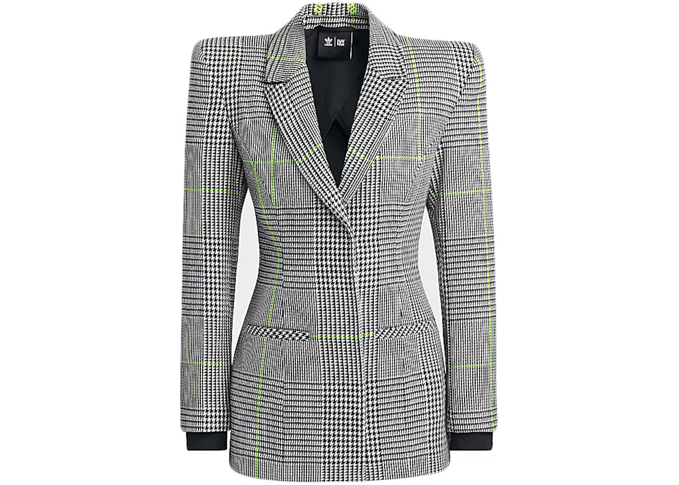 adidas Ivy Park Halls of Ivy Suit JacketWhite/Black/Semi Solar Slime | StockX