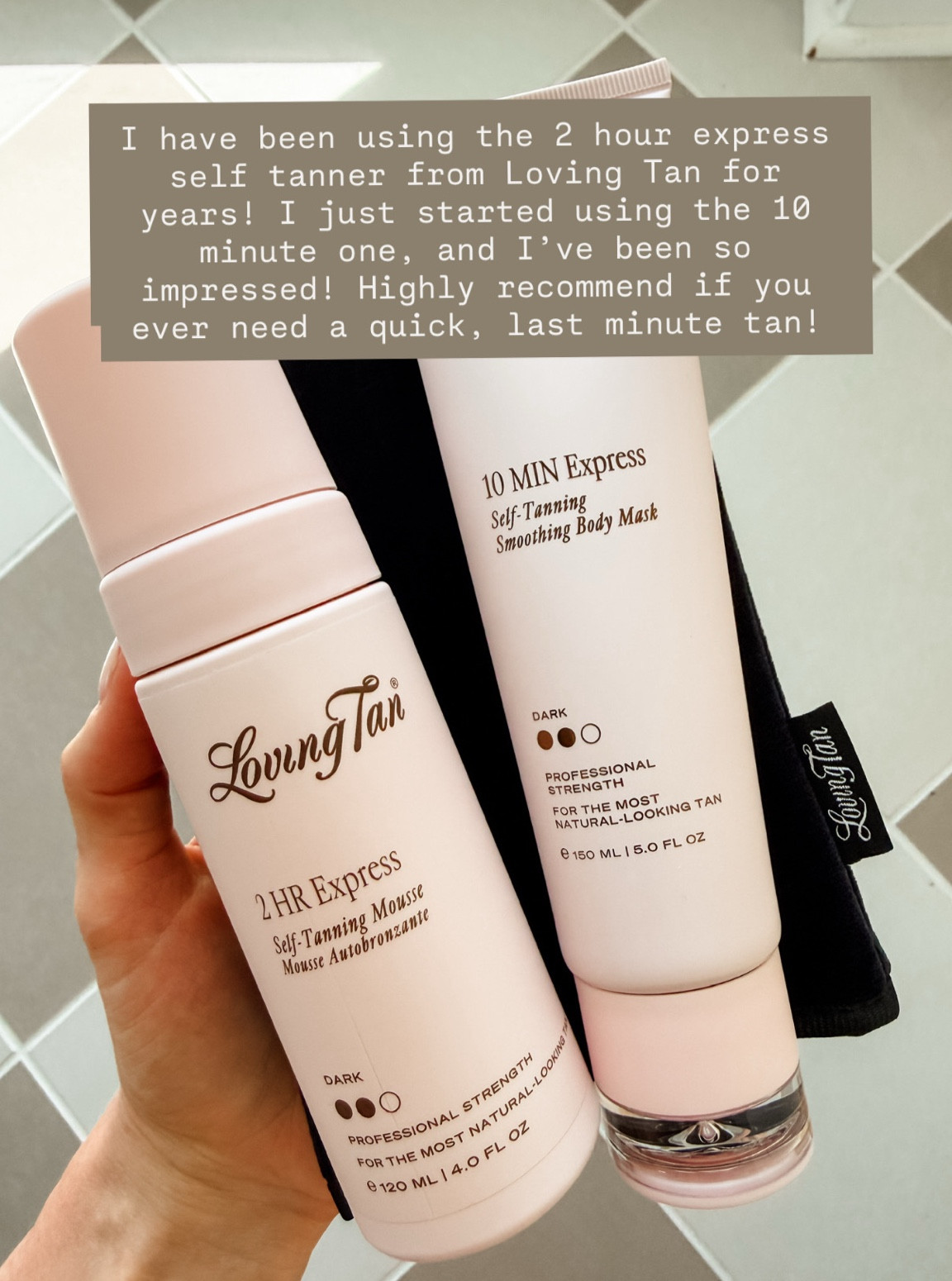 Loving Tan has been my tried & true for years now! Loving this new express option for a quick tan!

Loverly Grey, loving tan, self tanner, beauty finds 

 #LTKBeauty